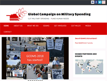 Tablet Screenshot of demilitarize.org